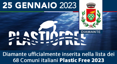 Diamante ufficialmente inserita nella lista dei 68 Comuni italiani Plastic Free 2023