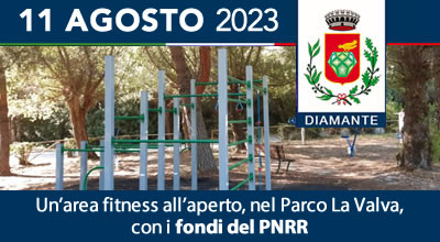 Un’area fitness all’aperto, nel Parco La Valva, con i fondi del PNRR
